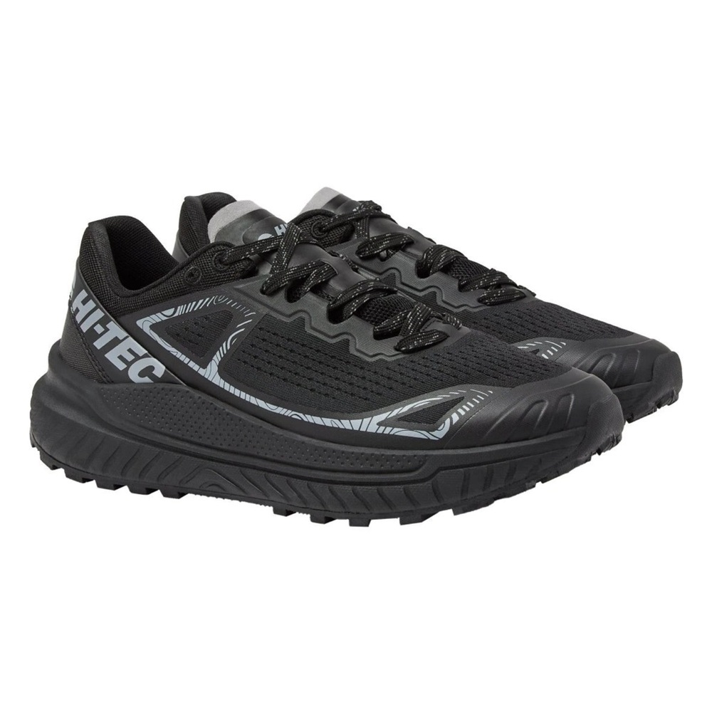 NWT Hi Tec Men's Trail Shoes Black/Alloy Size‎ 9